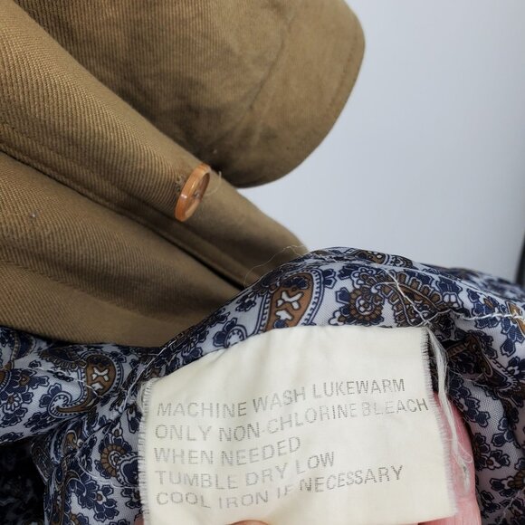 Gore Tex by Apparel Technologies Belted Long Women's Khaki Trench Jacket Coat 10 - Picture 11 of 16